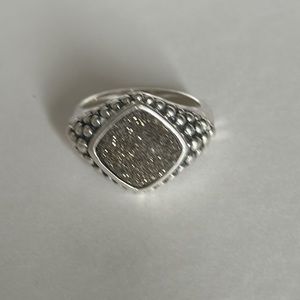 Michael Dawkins Sterling ring with druzy stone